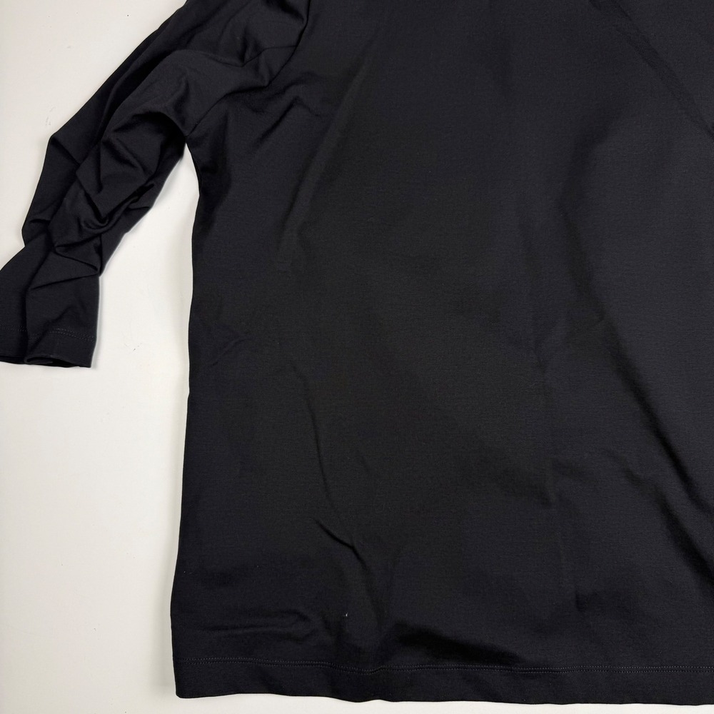 Dear Scarlett Womens Black Open Front Blazer Pleated 3/4 Sleeve Size 1X NWT - Picture 11 of 12